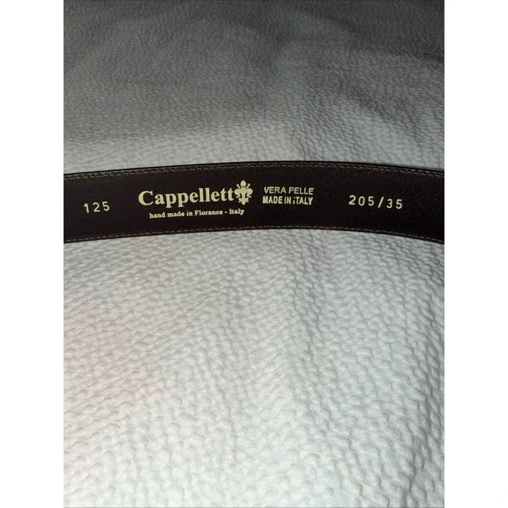 Cappelletti Vera Pelle Made In Italy Mens Brown Leather Belt 205/35